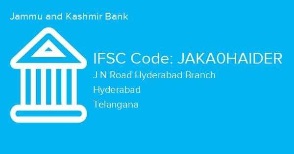 Jammu and Kashmir Bank, J N Road Hyderabad Branch IFSC Code - JAKA0HAIDER