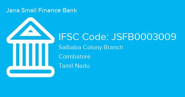 Jana Small Finance Bank, Saibaba Colony Branch IFSC Code - JSFB0003009
