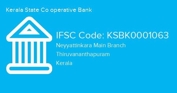 Kerala State Co operative Bank, Neyyattinkara Main Branch IFSC Code - KSBK0001063
