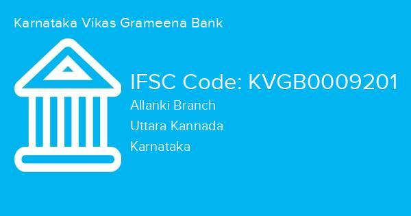 Karnataka Vikas Grameena Bank, Allanki Branch IFSC Code - KVGB0009201