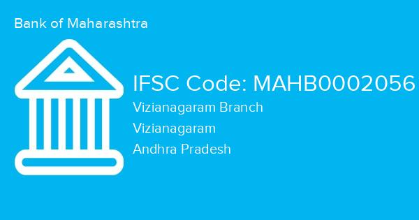 Bank of Maharashtra, Vizianagaram Branch IFSC Code - MAHB0002056