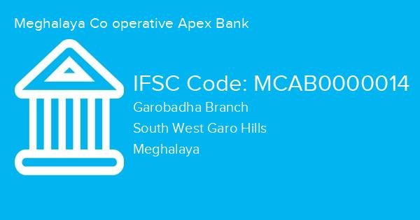Meghalaya Co operative Apex Bank, Garobadha Branch IFSC Code - MCAB0000014