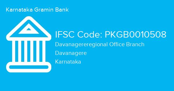 Karnataka Gramin Bank, Davanagereregional Office Branch IFSC Code - PKGB0010508