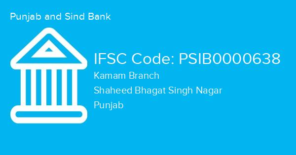 Punjab and Sind Bank, Kamam Branch IFSC Code - PSIB0000638