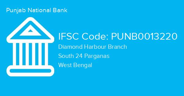 Punjab National Bank, Diamond Harbour Branch IFSC Code - PUNB0013220