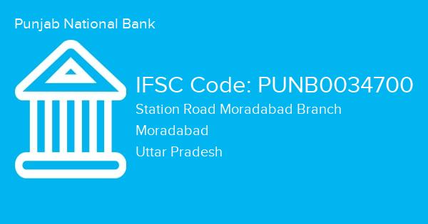 Punjab National Bank, Station Road Moradabad Branch IFSC Code - PUNB0034700