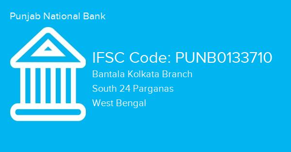 Punjab National Bank, Bantala Kolkata Branch IFSC Code - PUNB0133710