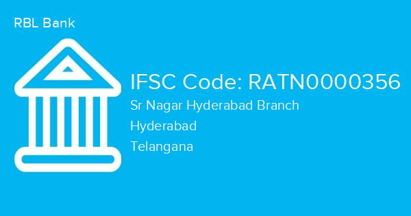 RBL Bank, Sr Nagar Hyderabad Branch IFSC Code - RATN0000356
