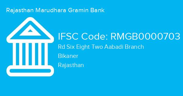 Rajasthan Marudhara Gramin Bank, Rd Six Eight Two Aabadi Branch IFSC Code - RMGB0000703