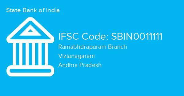 State Bank of India, Ramabhdrapuram Branch IFSC Code - SBIN0011111