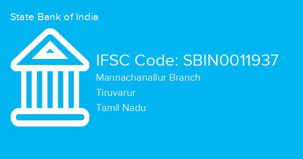 State Bank of India, Mannachanallur Branch IFSC Code - SBIN0011937