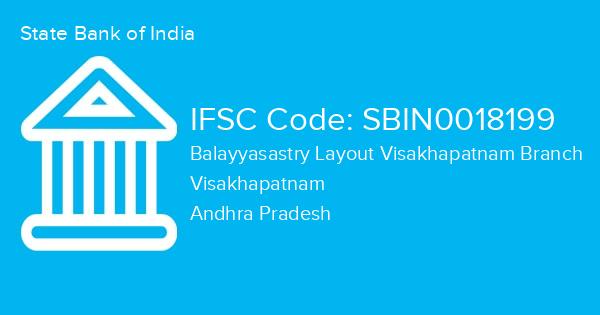 State Bank of India, Balayyasastry Layout Visakhapatnam Branch IFSC Code - SBIN0018199