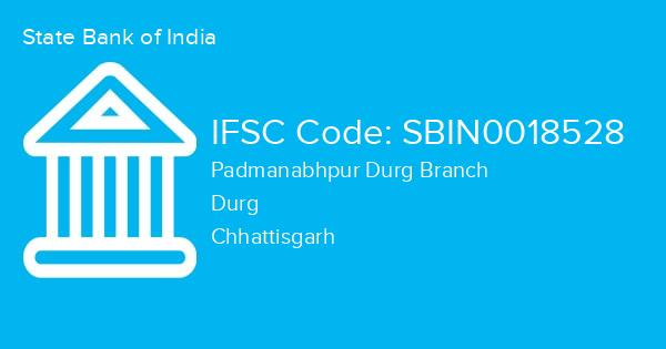 State Bank of India, Padmanabhpur Durg Branch IFSC Code - SBIN0018528