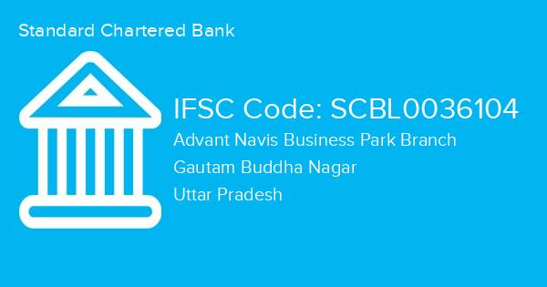 Standard Chartered Bank, Advant Navis Business Park Branch IFSC Code - SCBL0036104
