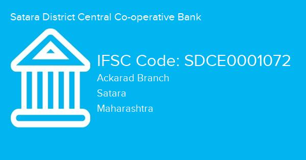 Satara District Central Co-operative Bank, Ackarad Branch IFSC Code - SDCE0001072