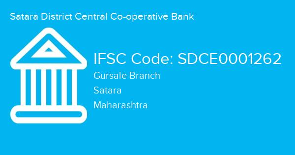 Satara District Central Co-operative Bank, Gursale Branch IFSC Code - SDCE0001262