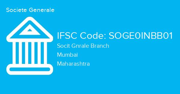 Societe Generale, Socit Gnrale Branch IFSC Code - SOGE0INBB01