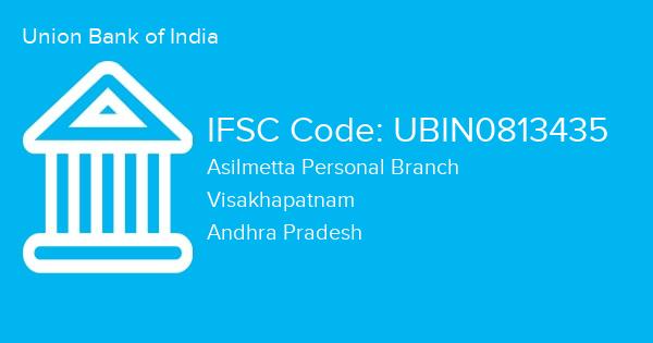 Union Bank of India, Asilmetta Personal Branch IFSC Code - UBIN0813435