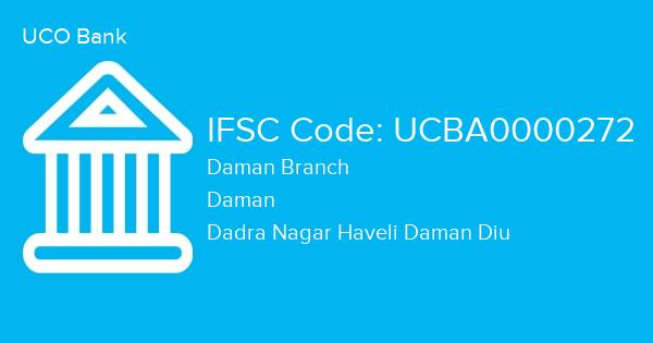 UCO Bank, Daman Branch IFSC Code - UCBA0000272