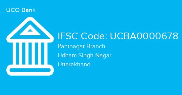 UCO Bank, Pantnagar Branch IFSC Code - UCBA0000678