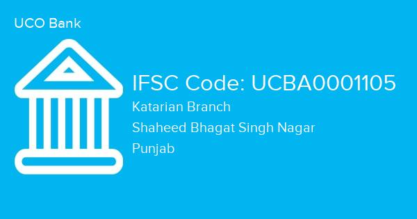 UCO Bank, Katarian Branch IFSC Code - UCBA0001105