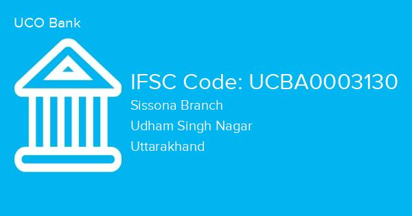 UCO Bank, Sissona Branch IFSC Code - UCBA0003130
