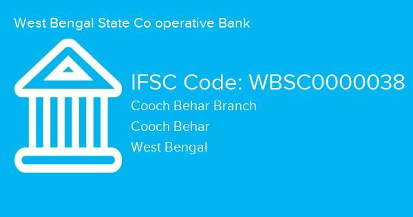 West Bengal State Co operative Bank, Cooch Behar Branch IFSC Code - WBSC0000038