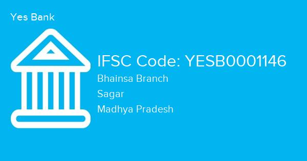 Yes Bank, Bhainsa Branch IFSC Code - YESB0001146