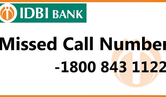 IDBI Bank Missed Call Number