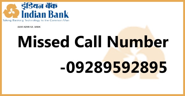 Indian Bank Missed Call Number