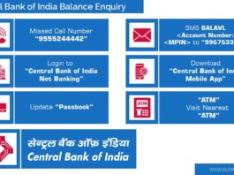 central bank of india balance check methods