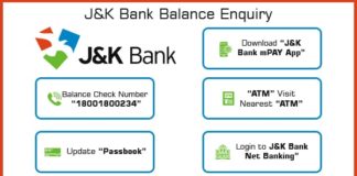 Jammu and Kashmir Bank Balance Check
