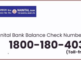 Check bank balance of nainital bank