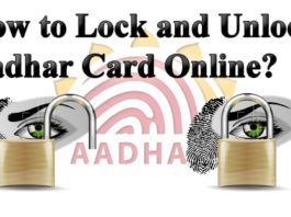 How to Lock and Unlock Aadhar Card Online