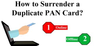 How-to-surrender-the-Duplicate-PAN-Card-online-and-offline