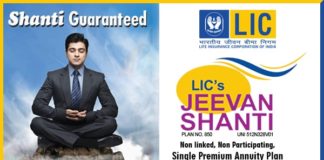 LIC Jeevan Shanti Plan 850