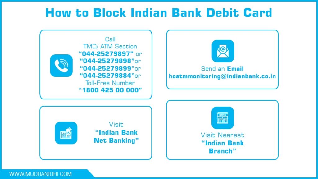 How to Block Indian Bank Debit Card