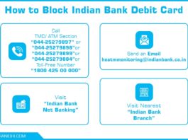 How to Block Indian Bank Debit Card