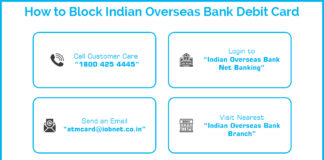 How to Block Indian Overseas Bank Debit Card