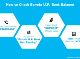 How to Check Baroda UP Bank Balance