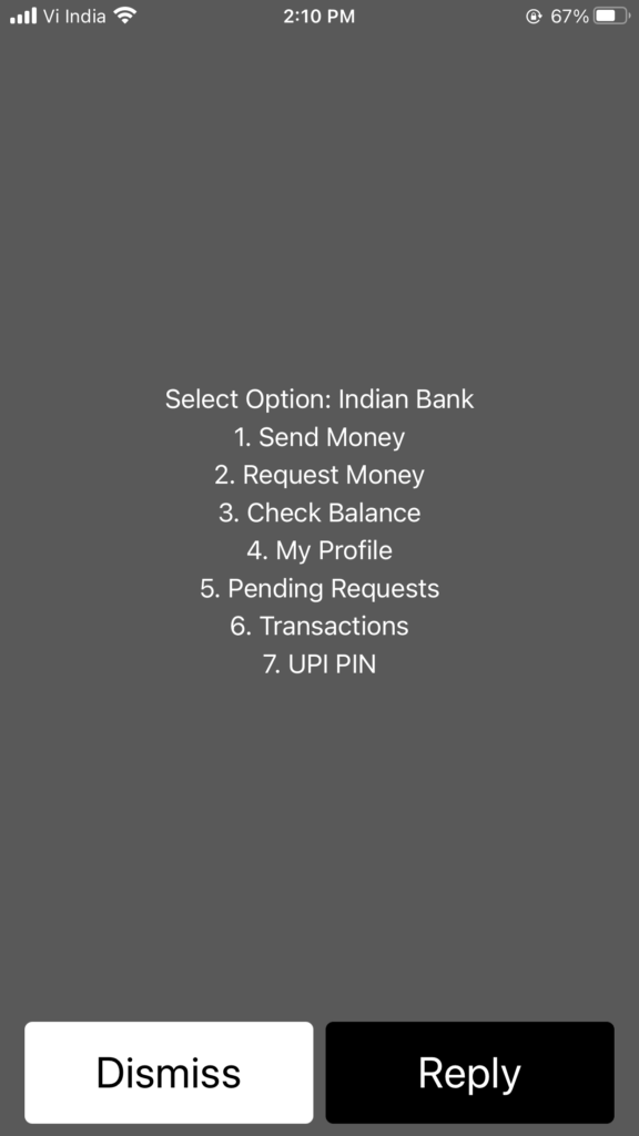 How To Make UPI Transactions Without Internet Connection? Main menu