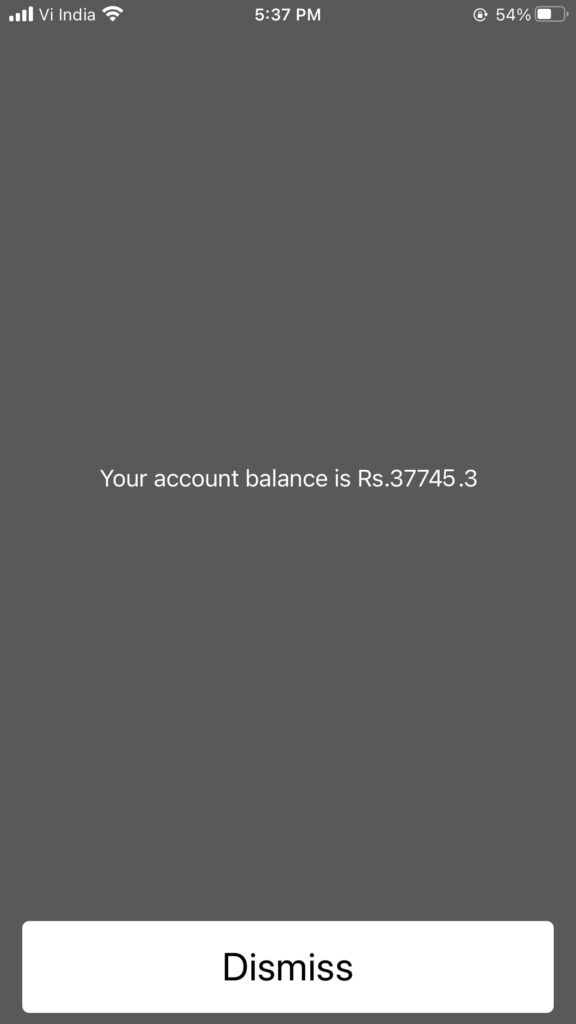 check account balance