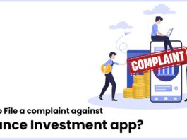 How to File a complaint against Finance Investment app